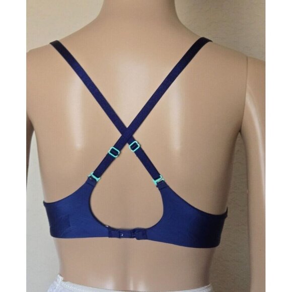 Victoria's Secret Push Up underwire blue lined Bra size 34A - Picture 4 of 6